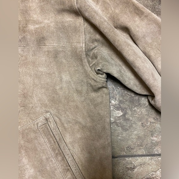 Tommy Bahamas Men’s 100% Leather Zip Up Field Coat Barn Jacket - Picture 6 of 15